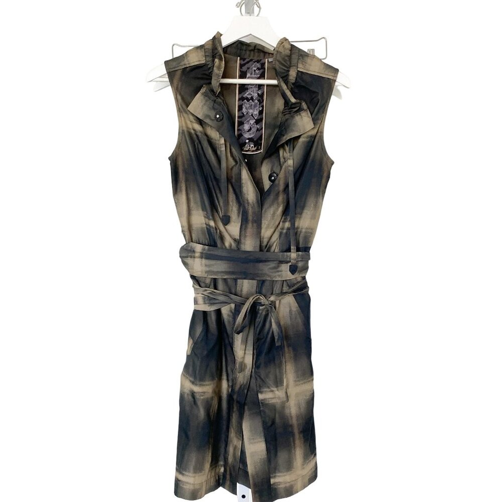 Lamb Gold Sheen Belted Dress - Picture 1 of 5